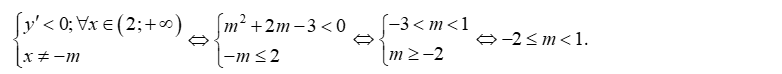 tìm điều kiện của tham số m để hàm số đơn điệu trên một khoảng