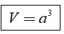 công thức tính thể tích hình lập phương